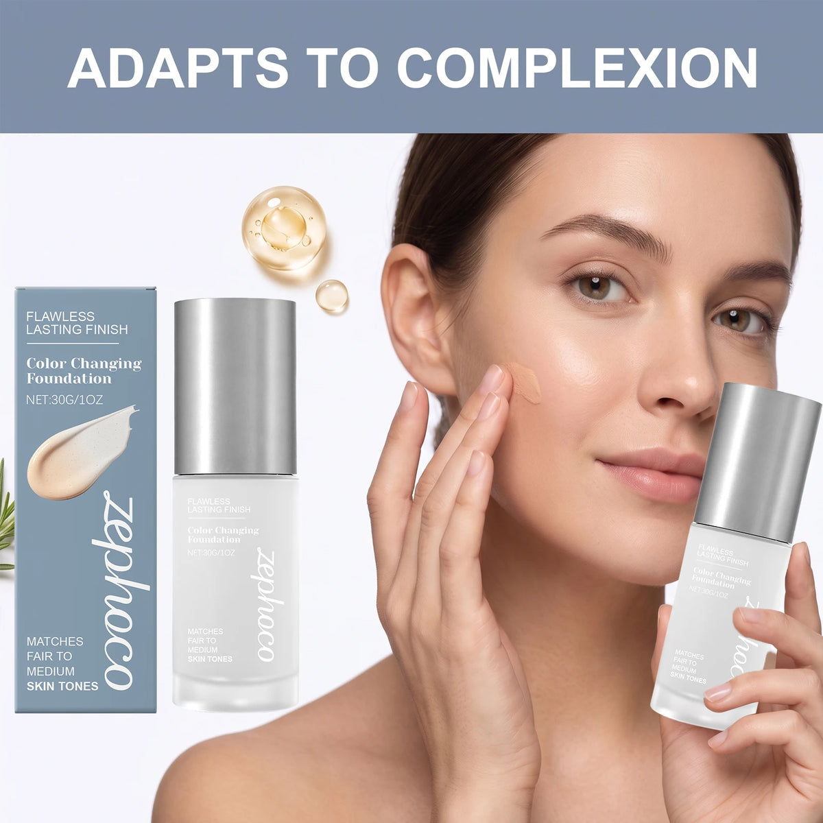 Zephoco Color Changing Foundation Waterproof
