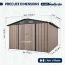 Nordivale Galvanized Steel Shed