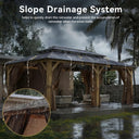 12x20FT Gazebo With Privacy Curtain