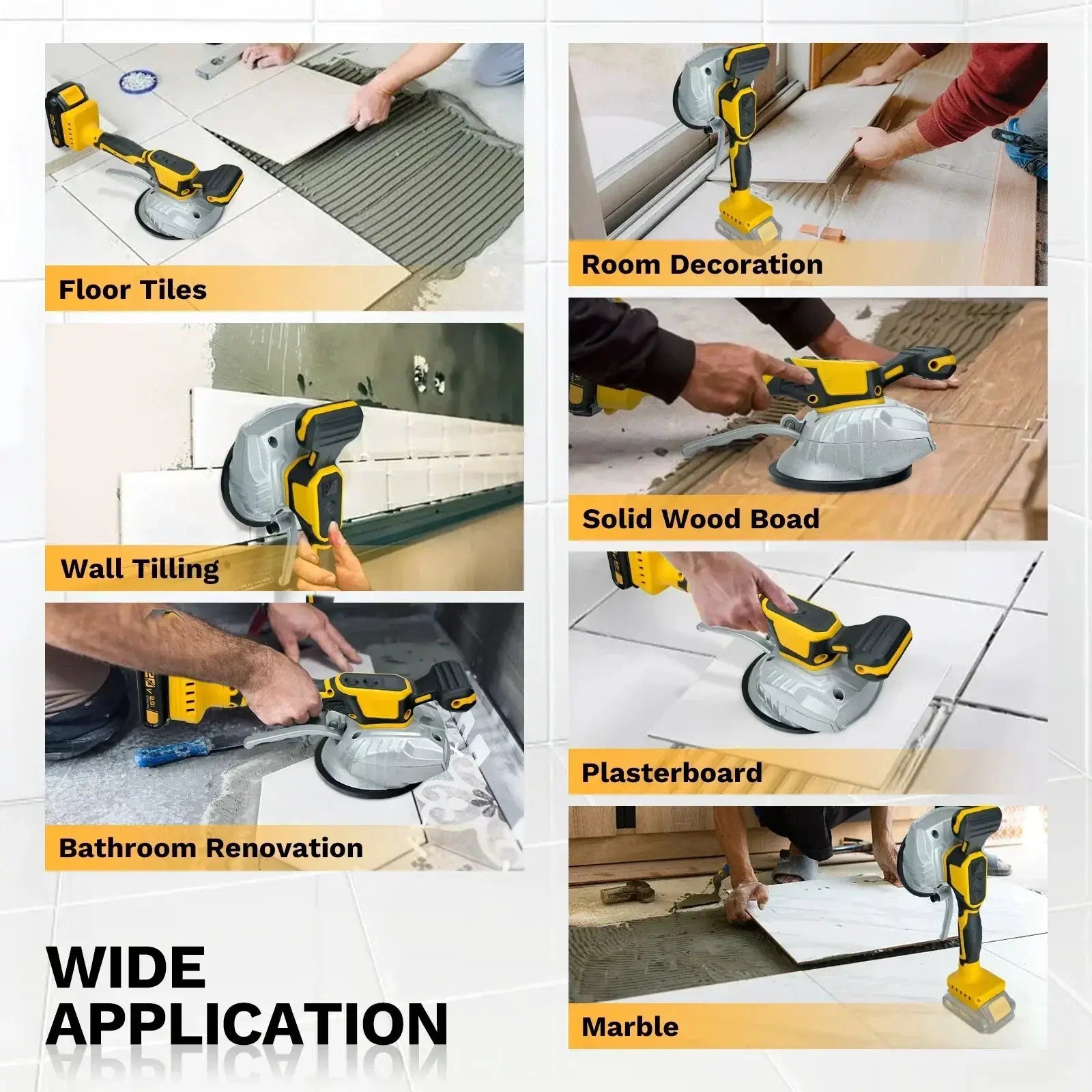 Cordless Brushless Tile Leveling Machine With 8 Speeds
