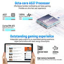 X108 10.1 Inch Full‑HD Tablet PC Android 16 Octa‑Core A537 30GB(6+24GB Virtual) 128GB ROM 1TB Expand Widevine L1 Gemini AI Assistant 3D Face Unlock 5MP+8MP Camera Complete Bundle With Keyboard Mouse Stylus Case Earphones