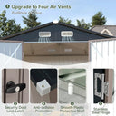 Lockable Galvanized Steel Shed