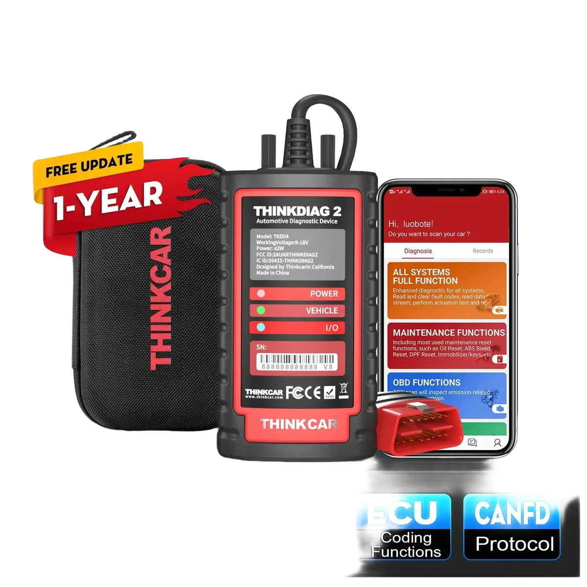 Thinkdiag - Bi Directional Ecu Coding - Ediag plus 1 PC product image