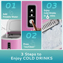 EKOJUCE Pound Bullet Ice Machine, Compact & Portable