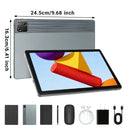 G13L Gray 10.1 Inch Android 16 Tablet PC Octa‑Core Processor 36GB(6+30GB Virtual) 128GB ROM 1TB Expand WiFi6 6800mAh Fast Charging 5MP+8MP Dual Camera Full Accessory Bundle Keyboard Mouse Stylus Case Headset Business Learni