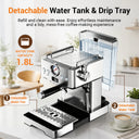 Ultra Espresso Machine, Barista Espresso Maker with Steam Wand |