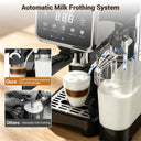 Espresso Machine with Color Touchscreen, Cappuccino Latte