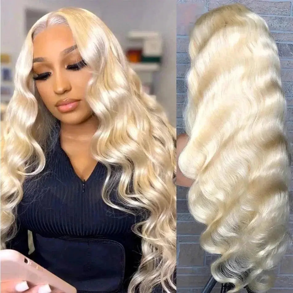 Blonde 613 HD Lace Frontal Body Wave Wig For Women