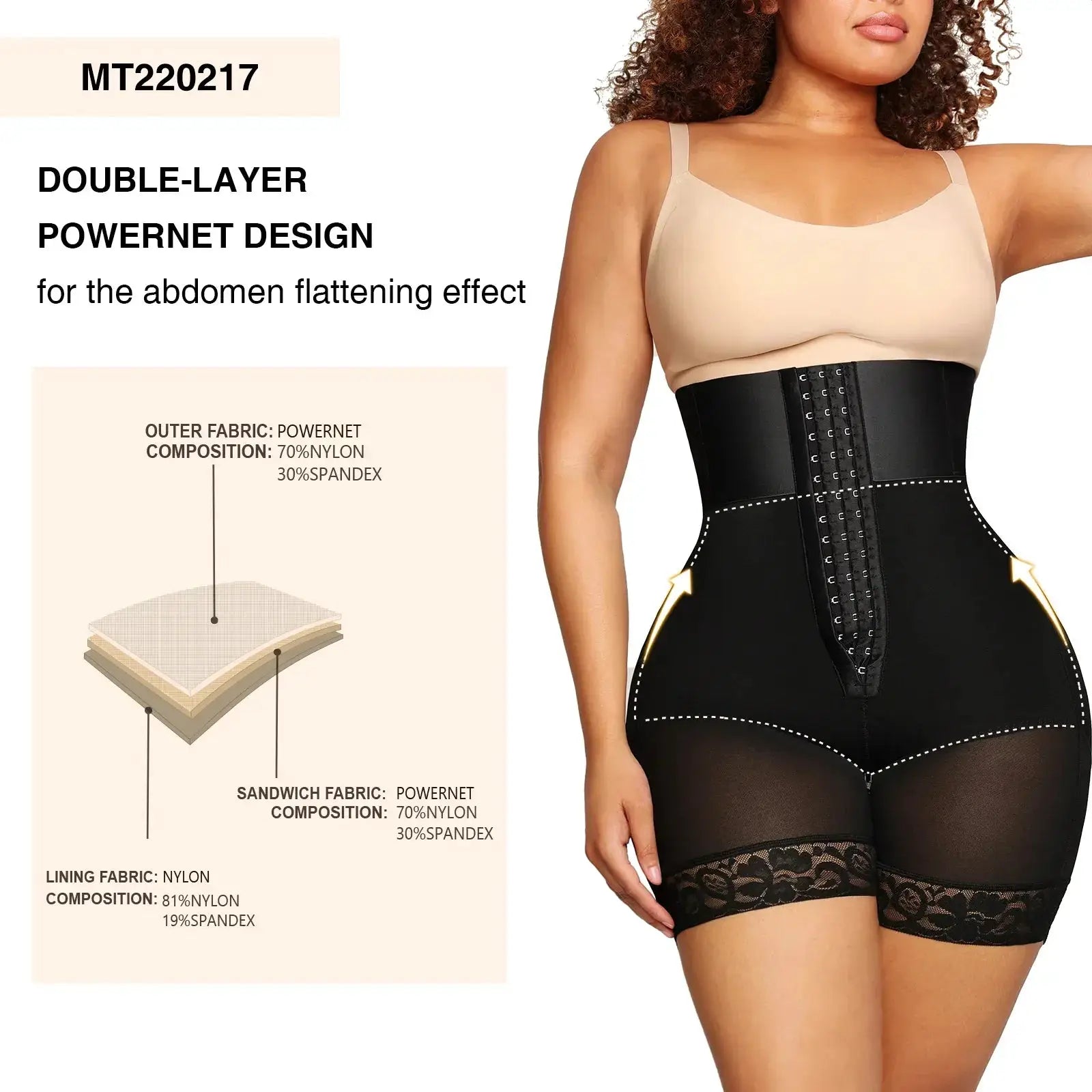 High Waist Shapewear Shorts Butt Lifter And Waist Trainer