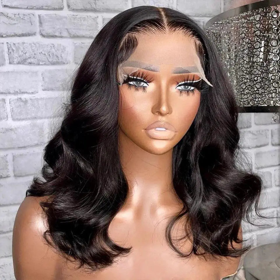 Body Wave Lace Frontal Wig Glueless Transparent Lace Wig