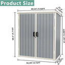 5x3ft Outdoor Resin Storage Shed