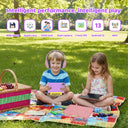 KT1018L Kids Tablet Bundle Complete Gift Set 7 Inch Small Portable Children Tablet Quad Core 8GB(2+6) RAM 64GB ROM Android13 2500mAh Battery Parental Control Lavender Blue Toddler Learning Tablet With Headphone & Storage Bag