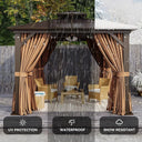 8X8 Ft Hardtop Garden Shade Canopy