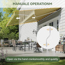 Manual Retractable Patio Shade Canopy