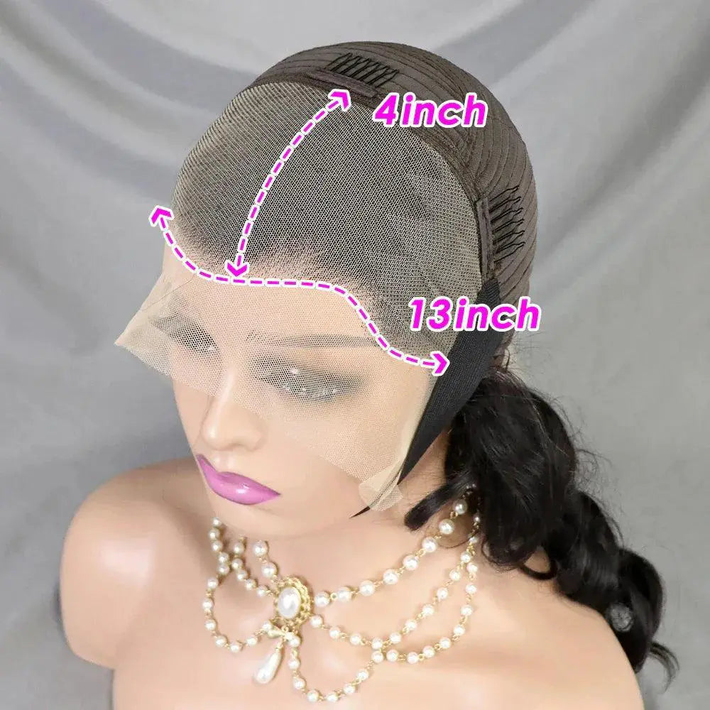 Bouncy Curly 13x4 Lace Human Hair Wig 300 Percent Density