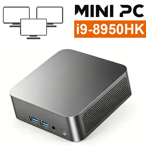 NEW Mini PC Intel I9 8950HK Windows 11 Pro 16GB RAM 1TB SSD Small Pocket Computer 4K 60Hz WiFi6 BT5.2 Gaming Desktop PC Portable