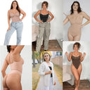 Seamless Thong Bodysuit for Women Slimming Shapewear