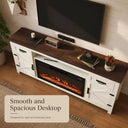 80 Inch Wood Farmhouse TV Console