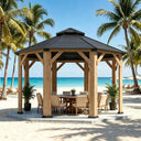 Nordivale Cedar Hardtop Gazebo