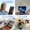 10.1 Inch Octa Core Tablet Bundle Android 15 Tablet 30GB(6+24) RAM 128GB ROM 1280*800 HD Screen 6200mAh Battery Keyboard Mouse Case Stylus Included Black Business Learning Tablet PC