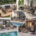 Modern 4 Piece Outdoor Conversation Set