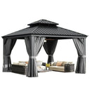 Nordivale Hardtop Metal Gazebo 14x10ft