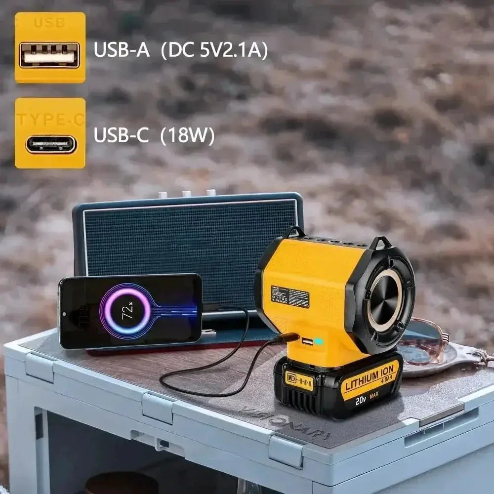 Dewalt Bluetooth Speaker Battery Powered Outdoor Loudspeaker