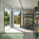 Outdoor Metal Garden Storage Shed