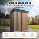 Lockable Metal Outdoor Storage Shed