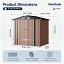 Secure Metal Outdoor Garden Shed