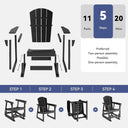 HDPE Outdoor Patio Rocking Chair