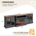 98 Inch TV Stand With Fireplace