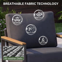 Modern 4 Piece Outdoor Conversation Set