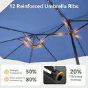 Double Sided Patio Umbrella For Outdoors