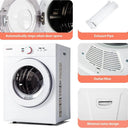 EKOJUCE Electric Front‑Loading Laundry Dryer, Cu.Ft Compact