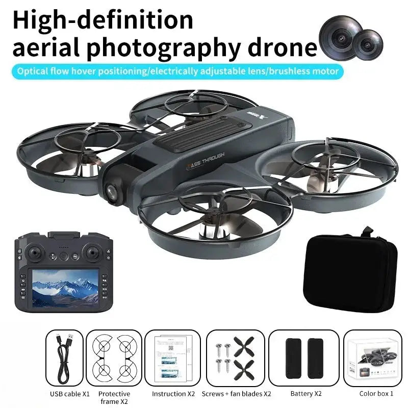 Screen Remote Control Drone, Brushless Motor Optical Flow — product view 9