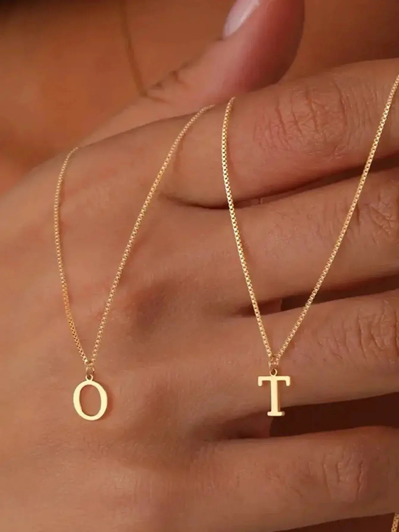 Name Initial Necklace For Women Stainless Steel Jewelry