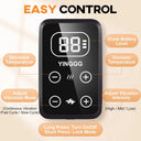 Cordless Foot Ankle Massager with Heat Vibration Heating Pad for Feet Pain Relief Led Touch Screen Ankle Brace Wraps SupportBelt