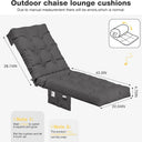 Waterproof Chaise Lounge Cushion