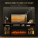 Modern Glass Fireplace Console