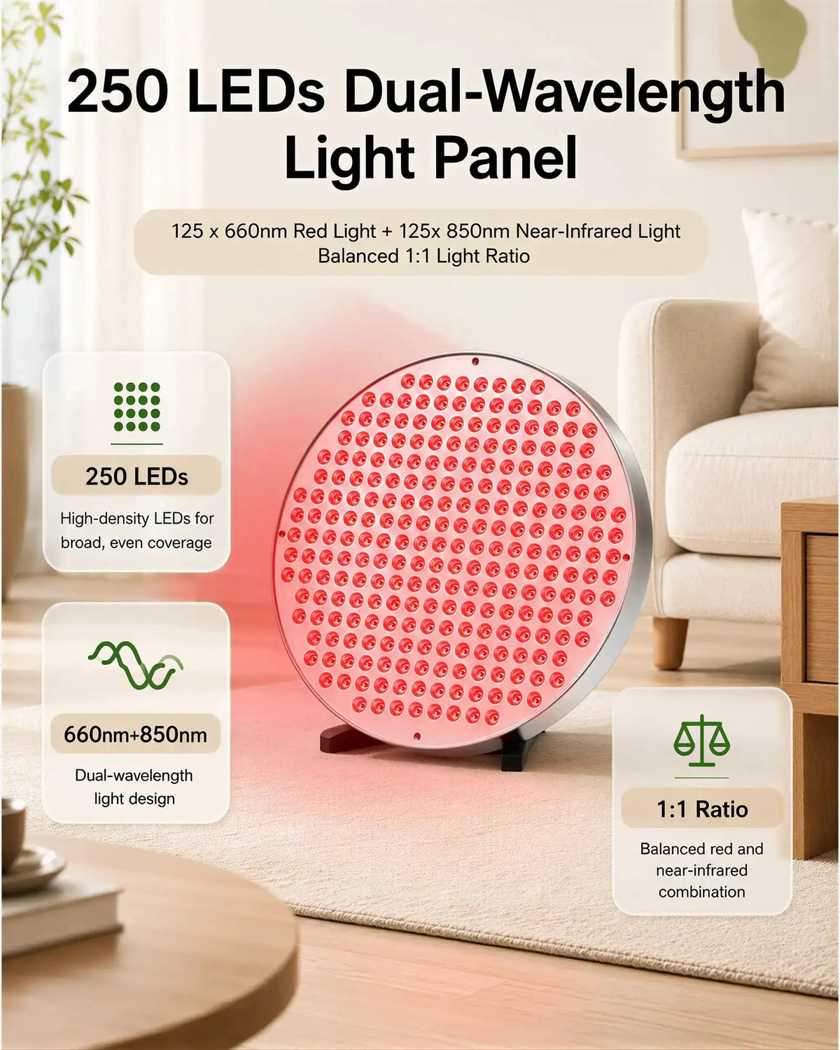 Red Light Therapy Device Panel Infrared LED Light Therapy — product view 2
