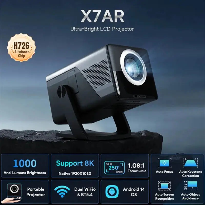 Decoding AI Smart Projector with Android , UHD ANSI — product view 8