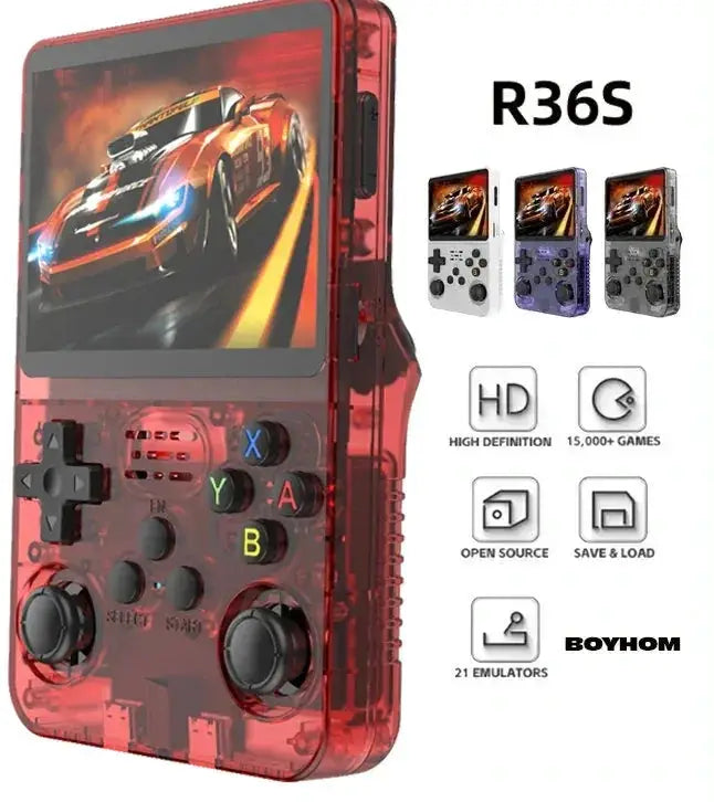 R36S Retro Handheld Video Game Console Linux System 64G 128GB