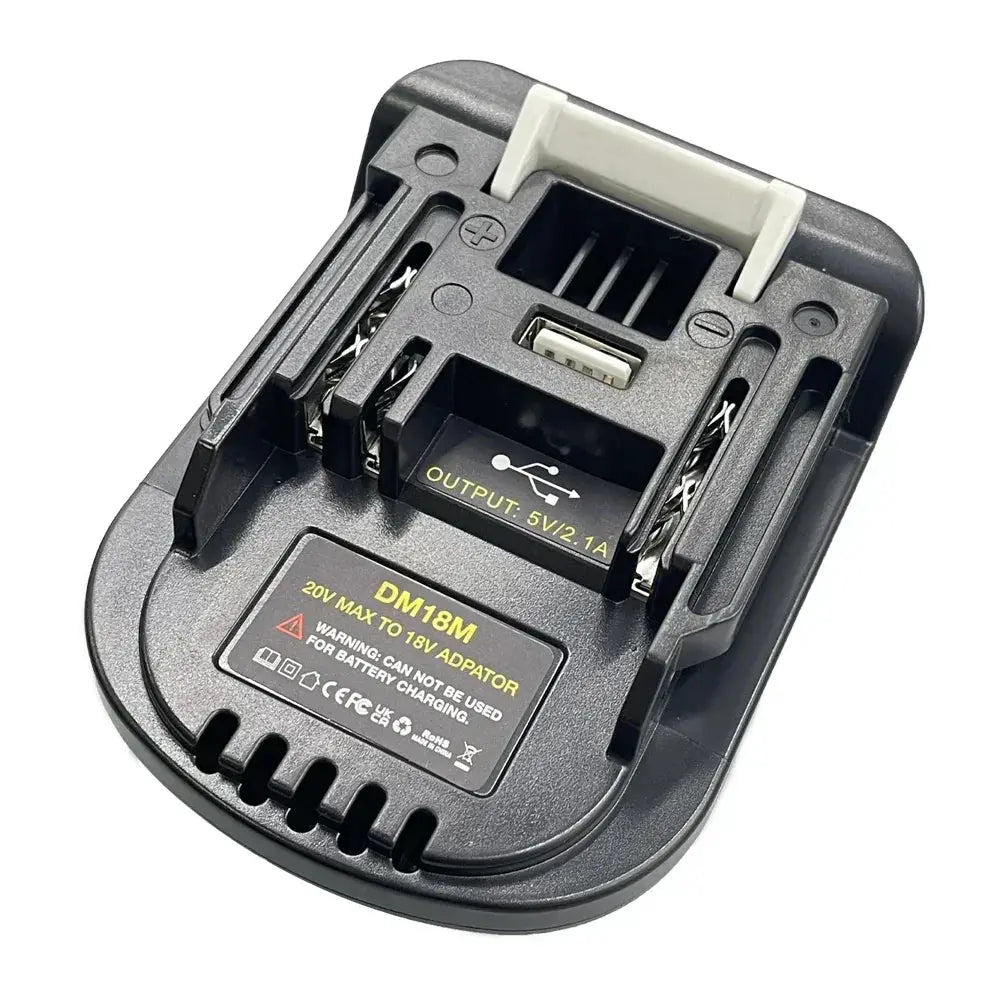 DM18M 18V Battery Adapter For Milwaukee Dewalt Makita