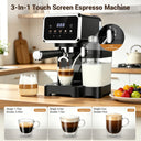 Espresso Machine with Color Touchscreen, Cappuccino Latte