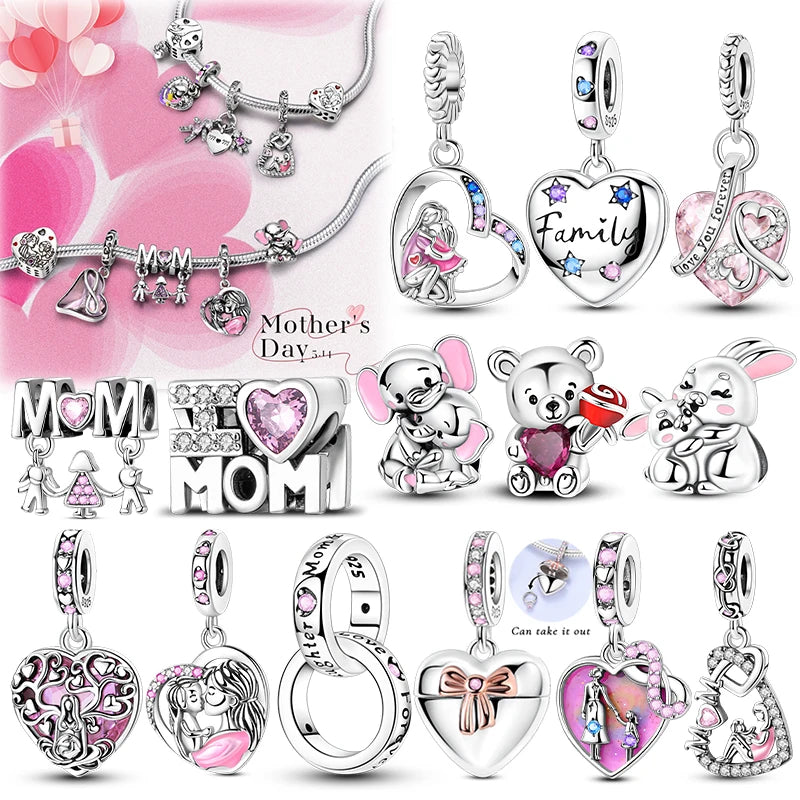 Charm Sterling Silver Mother's Day