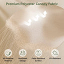 Large Double Sided Patio Umbrella