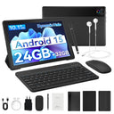 New KB1004L 10.1" IPS Tablet Bundle Android 15 Five‑Core Processor 24(3+21)GB Expanded RAM 32GB Storage Keyboard Mouse Stylus Cover Headphones Widevine L1 5000mAh WiFi Tablet US Stock