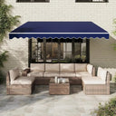 12x10 Retractable Crank Patio Shade