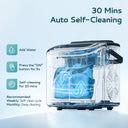 EKOJUCE Compact Bullet Ice Maker, Portable Self-Cleaning Sonic